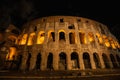 The Roman Colosseum in Rome, Italy. Biggest gladiator arena in the world.