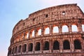 The Roman Colosseum in Rome , Italy. Royalty Free Stock Photo