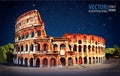 Roman Colosseum. Rome, Italy, Europe. Travel.