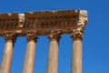 Roman columns at Baalbeck Royalty Free Stock Photo