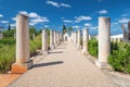 Roman Columns in Estoi Palace Garden, Algarve, Portugal.