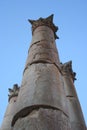 Roman columns ruins in Jerash, Jordan Royalty Free Stock Photo
