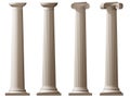 Roman Doric and Ionic columns Royalty Free Stock Photo