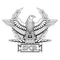 Roman Eagle with the inscription S.P.Q.R.