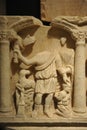 Roman Early Christian sarcophagus, the sacrifice of Isaac