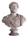 Roman emperor Hadrian isolated on whi Royalty Free Stock Photo