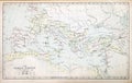 Roman Empire Map Royalty Free Stock Photo