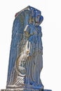 Roman empire statue Minerva - Vittoria Alata - isolated in whit