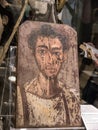 Roman era Painted Mummy Coffin Lid from Ancient Egypt