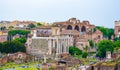 Foro Romano ancient landmarks Rome city Italy Royalty Free Stock Photo