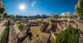 Roman Forum Ancient Agora Panorama at Thessaloniki City