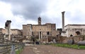 Roman forum, ancient ruins , Capitol building