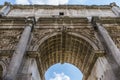 Roman Forum, The Arch of Septimius Severus in Rome. Royalty Free Stock Photo