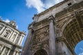 Roman Forum, The Arch of Septimius Severus in Rome. Royalty Free Stock Photo