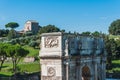 Roman Forum around the Colosseum in Rome Italy