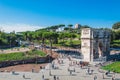 Roman Forum around the Colosseum in Rome Italy Royalty Free Stock Photo