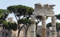 Roman Forum Corinthian Columns - Rome Royalty Free Stock Photo