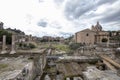 Roman Forum panoramic view with ancient ruins, UNESCO World Heritage Site, Rome, Lazio, Italy, Europe Royalty Free Stock Photo