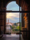 Roman Forum at sunset from Capitolin hill, Rome