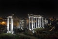 Roman Forum at night Royalty Free Stock Photo