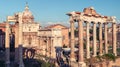 Roman Forum in Rome Royalty Free Stock Photo