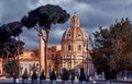 Roman Forum in Rome, Italy. Antique ancient town Royalty Free Stock Photo