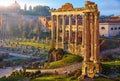 Roman Forum in Rome, Italy. Antique ancient town Royalty Free Stock Photo