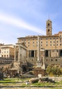 Roman Forum Ruins Royalty Free Stock Photo