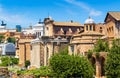 Roman Forum in summer, Rome, Italy Royalty Free Stock Photo
