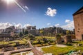 Roman Forum, view from Capitolium Hill in Rome