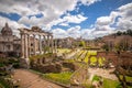 Roman Forum, view from Capitolium Hill in Rome