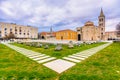 Roman Forum in Zadar city, Croatia. Royalty Free Stock Photo