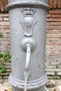 Roman Fountain with the abbreviation SPQR which in the Latin lan