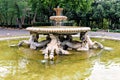 Roman fountain in Villa Borghese, Italy