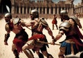 Roman Gladiators, Generative AI Illustration Royalty Free Stock Photo