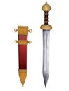 Roman Gladius with Scabbard Royalty Free Stock Photo