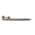 Roman Gladius Short Sword with Sheath on white. 3D illustration Royalty Free Stock Photo