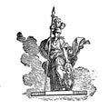 Roman goddess | Antique Design Illustrations