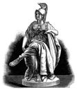 The Roman goddess of wisdom - Minerva by a French sculptor Albert-Ernest Carrier-Belleuse.