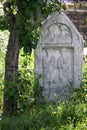 A Roman gravestone at Ankara in Turkey. Royalty Free Stock Photo