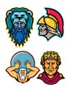 Roman and Greek Heroes Mascot Collection