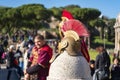 Roman helmet, ancient city for modern people