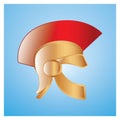 Roman helmet. Vector illustration decorative design