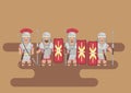 Roman legion soldier flat graphic