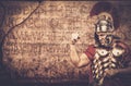Roman legionary soldier Royalty Free Stock Photo