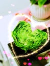 Roman lettuce heart shaped