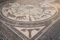 Roman marble mosaic at Volubilis, N Morocco