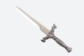 Roman military dagger on white background Royalty Free Stock Photo