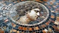 Roman Mosaic Ancient Tile Work Beautiful Mysterious History Royalty Free Stock Photo