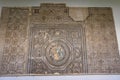 Roman Mosaic with four seasons at Santa Cruz Museum Interior - Toledo, Spain Royalty Free Stock Photo